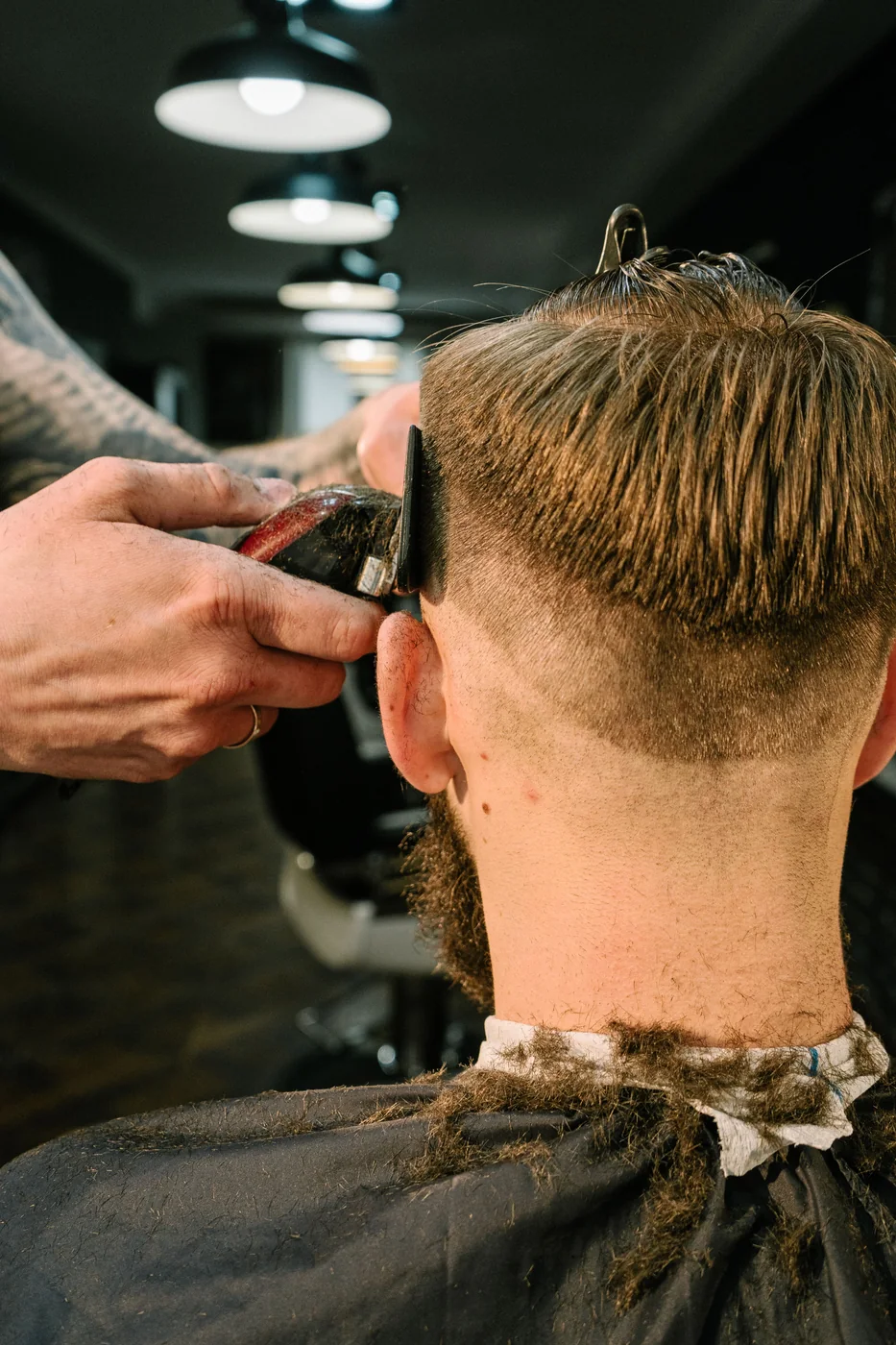 Corte degradado con máquina