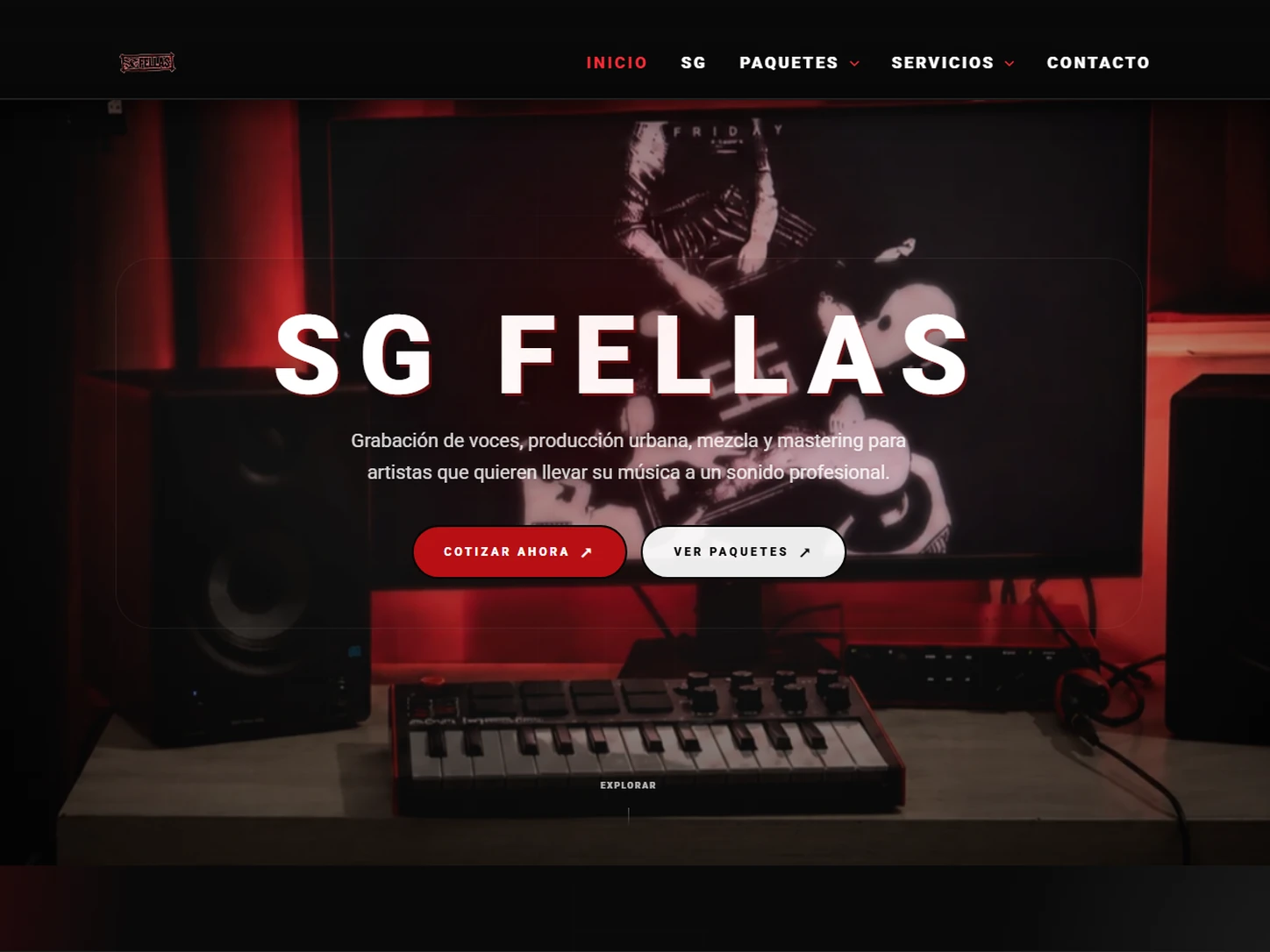 Demo SG Fellas - estudio de grabación y producción musical