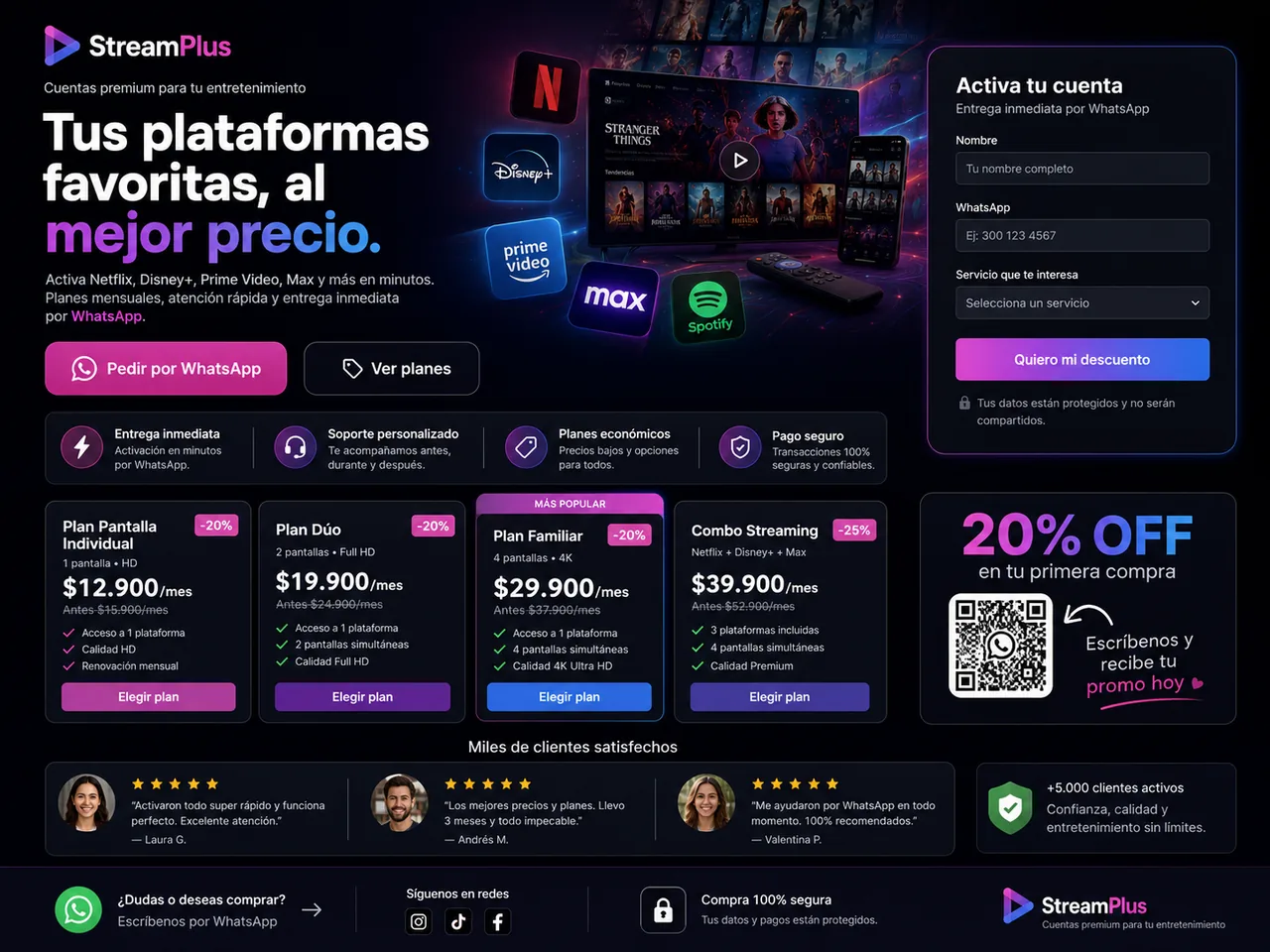 Campaña para servicios del hogar