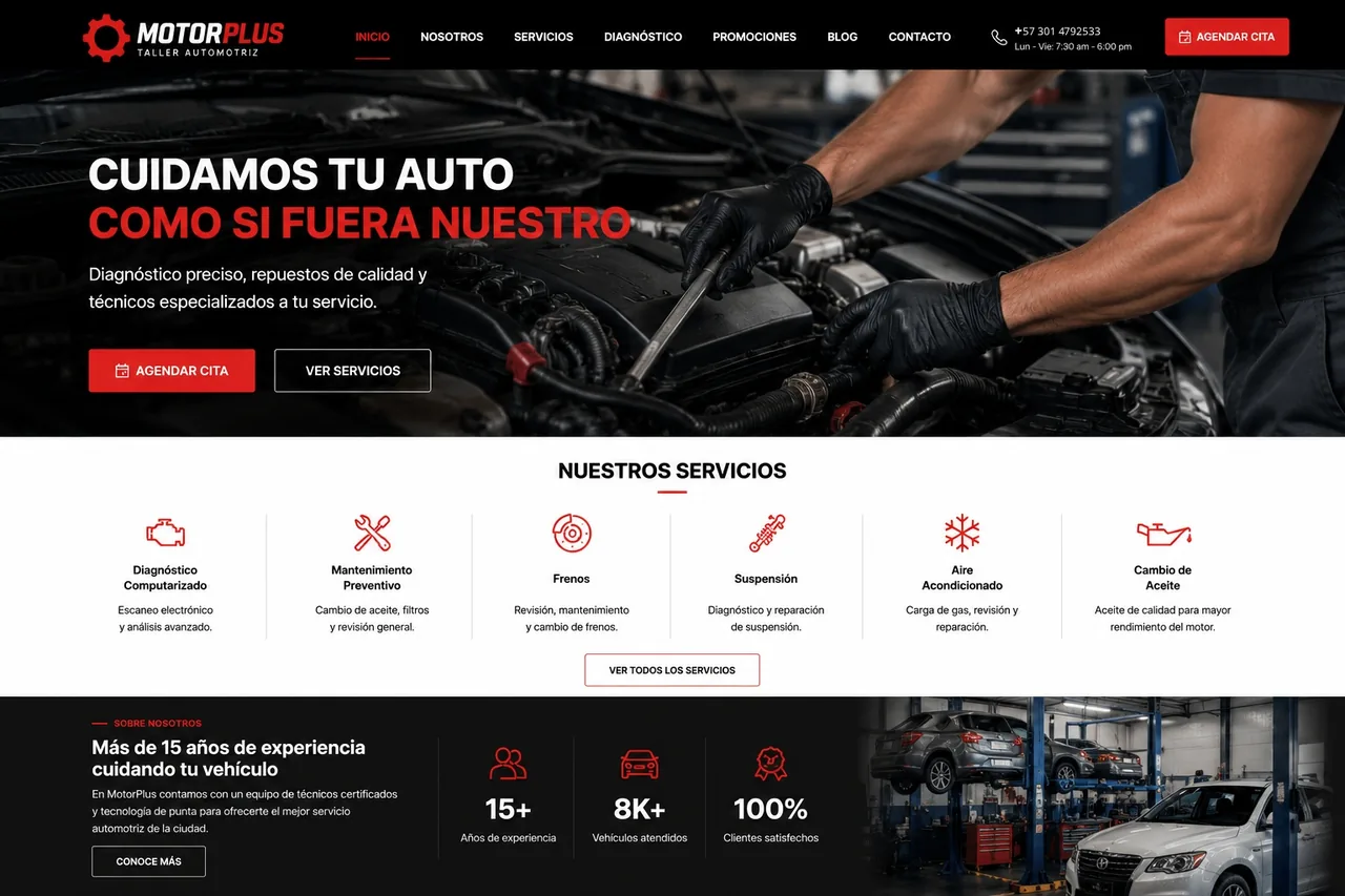 Campaña digital para talleres automotrices